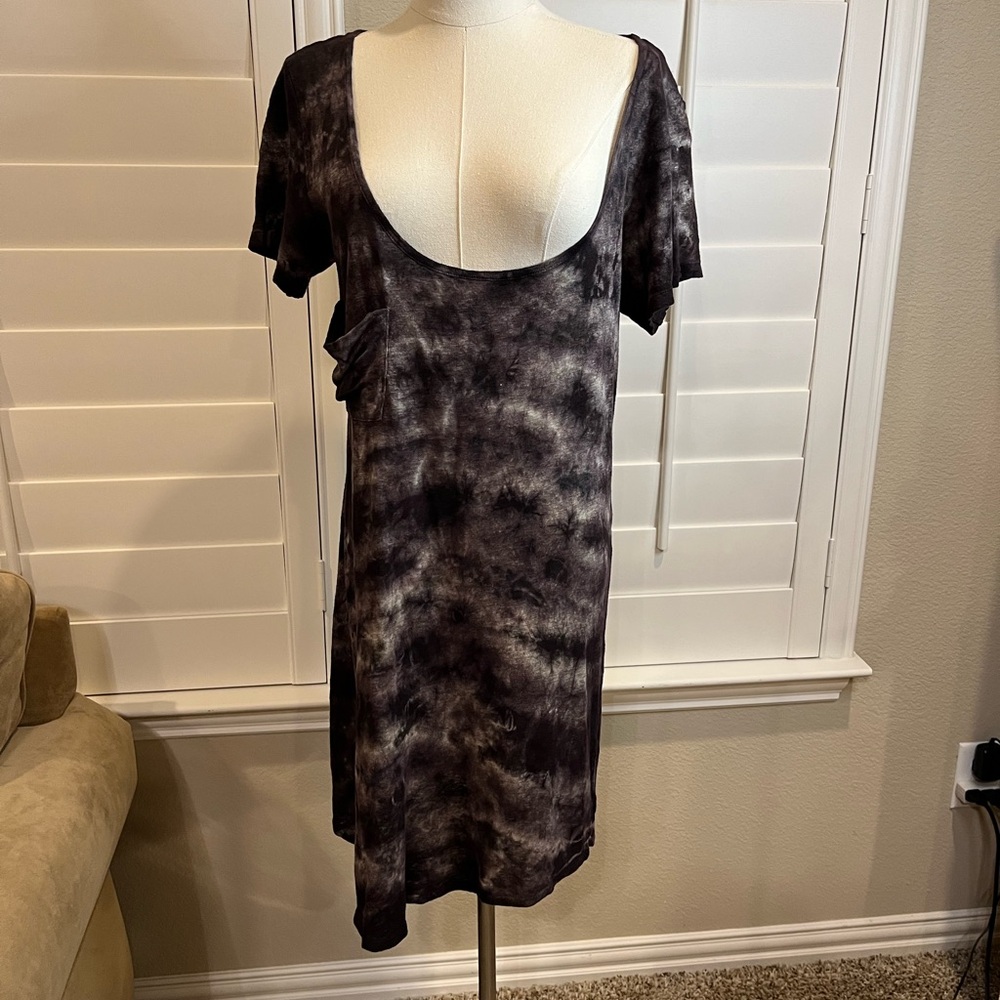 NWOT – “PATTERSON J. KINCAID” OVERSIZ TIE DYE TUNIC DRESS - XS